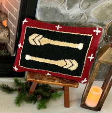 OARS HOOKED PILLOW 14X20